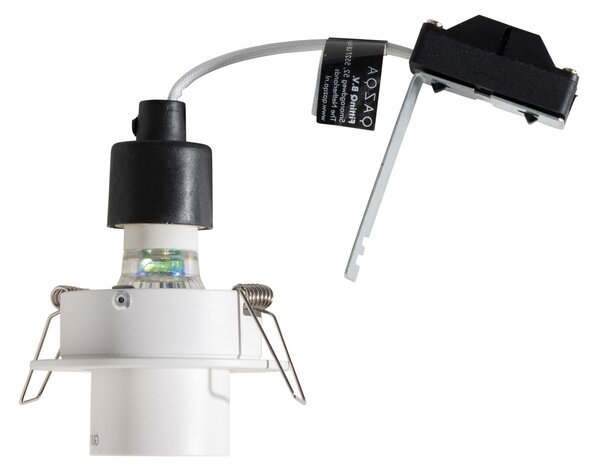 Moderno ugradno reflektorsko svjetlo bijelo GU10 35 mm okruglo nagibno - Installa