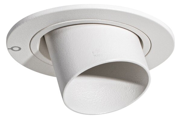 Moderno ugradno reflektorsko svjetlo bijelo GU10 35 mm okruglo nagibno - Installa