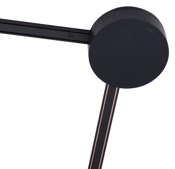 Moderni sustav tračnica za rasvjetu crni 1-fazni 800 cm s okruglim napajanjem - Magnetic
