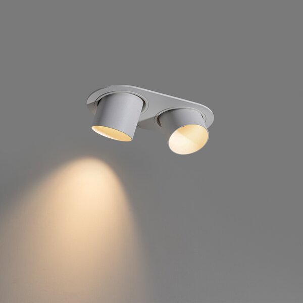 Okruglo ugradno svjetlo bijelo GU10 50 mm 2-svjetla - Installa