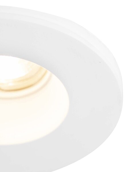 Set od 6 ugradbenih reflektora bijeli 13 cm okrugli - Gypsy Stucco