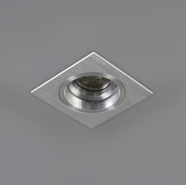 Set od 6 ugradbenih reflektora četvrtasti aluminij podesivi - Chuck