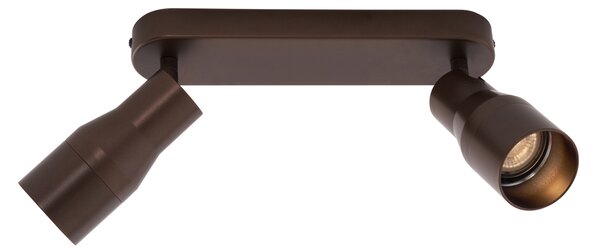 Zaobljeno stropno svjetlo tamno brončano GU10 50 mm 2-svjetla - Stanley