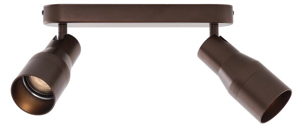 Zaobljeno stropno svjetlo tamno brončano GU10 50 mm 2-svjetla - Stanley