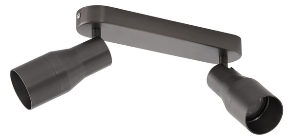 Okruglo stropno svjetlo s dva reflektora, tamnosivo GU10 50 mm - Stanley