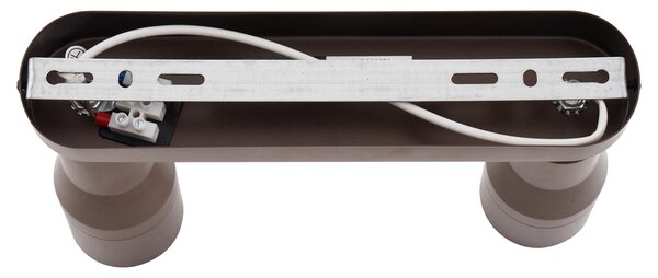 Zaobljeno stropno svjetlo tamno brončano GU10 50 mm 2-svjetla - Stanley