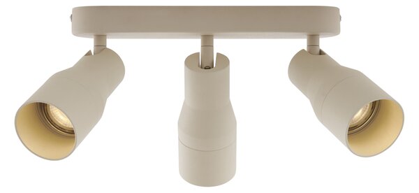 Okruglo stropno svjetlo bež GU10 50 mm 3-svjetla - Stanley