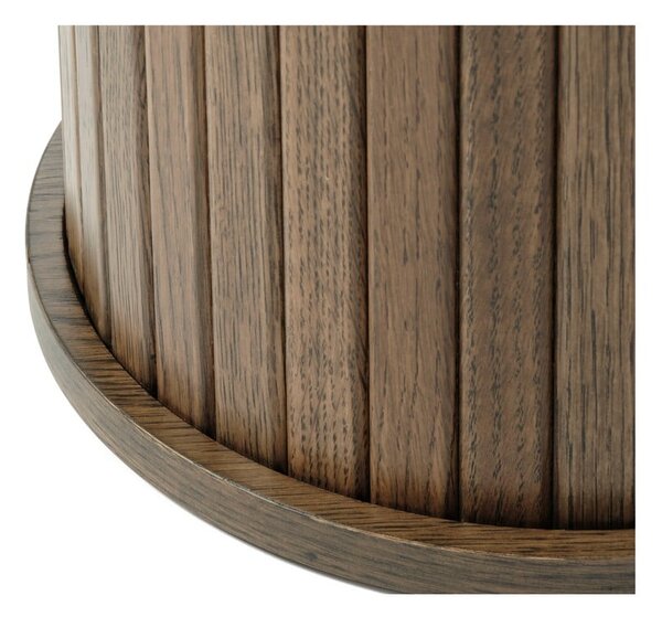 Okrugli stolić u dekoru hrasta ø 50 cm Nola - Unique Furniture