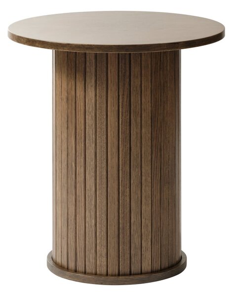 Okrugli stolić u dekoru hrasta ø 50 cm Nola - Unique Furniture