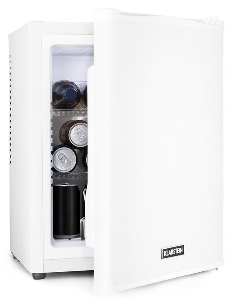 Klarstein Happy Hour 33, minibar, 33 L, 5 - 15 ° C, energetska klasa G, tihi rad, 25 dB, LED svjetlo, bijeli