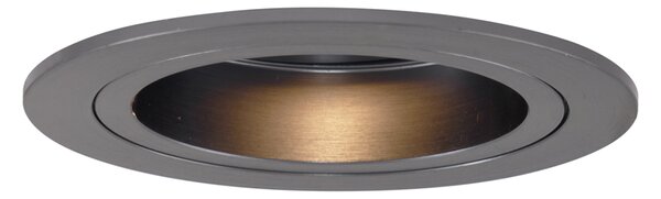 Moderno ugradno reflektorsko svjetlo tamnosivo GU10 50 mm okruglo nagibno - Chuck