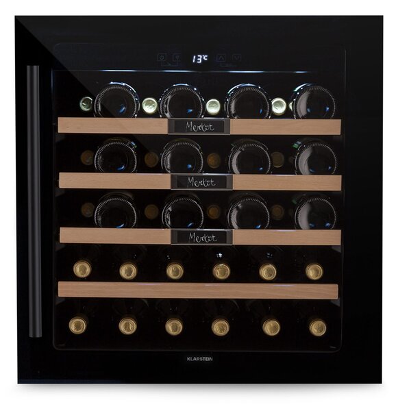 Klarstein Vinsider 36 Built-In Uno, ugradbeni ormarić za vino, 36 boca, 92 litre, nehrđajući čelik