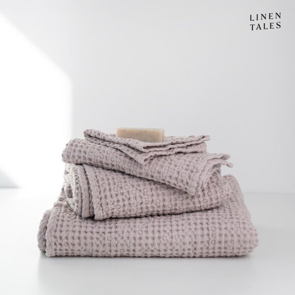 Svijetlo ružičasti ručnici i kuhinjske krpe u setu od 3 kom Honeycomb - Linen Tales