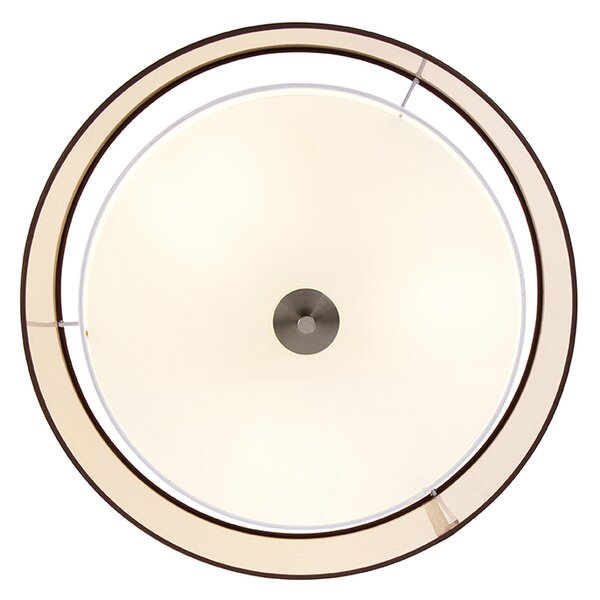 Pametna stropna svjetiljka smeđa s bijelom 50 cm 3-svjetla uklj. 3 Wifi A60 - Drum Duo