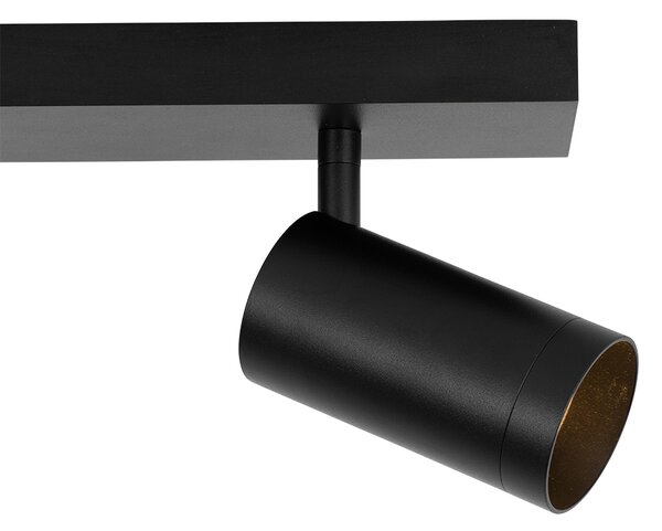 Pametna stropna svjetiljka crna podesiva 2-svjetla uklj. 2 Wifi GU10 50mm - Jeana Luxe