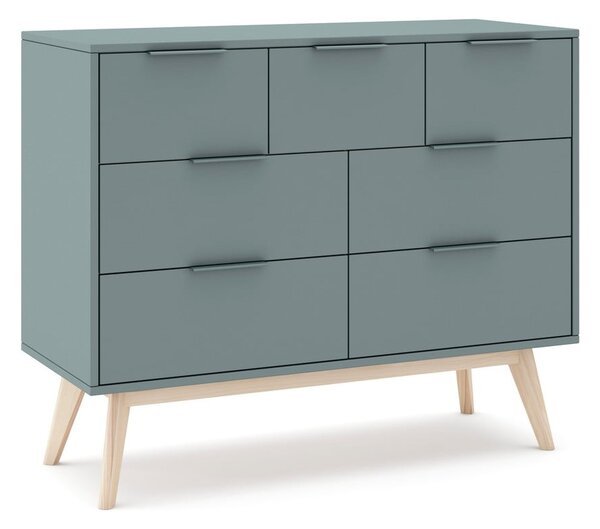Komoda prljavo zelena 120x83x40 cm Pisco – Marckeric