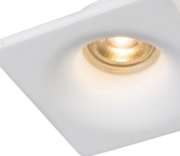 Set od 6 ugradbenih reflektora bijeli 12 cm okrugli - Gypsy Stucco