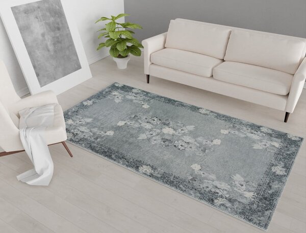 Sivi perivi tepih 150x80 cm - Vitaus