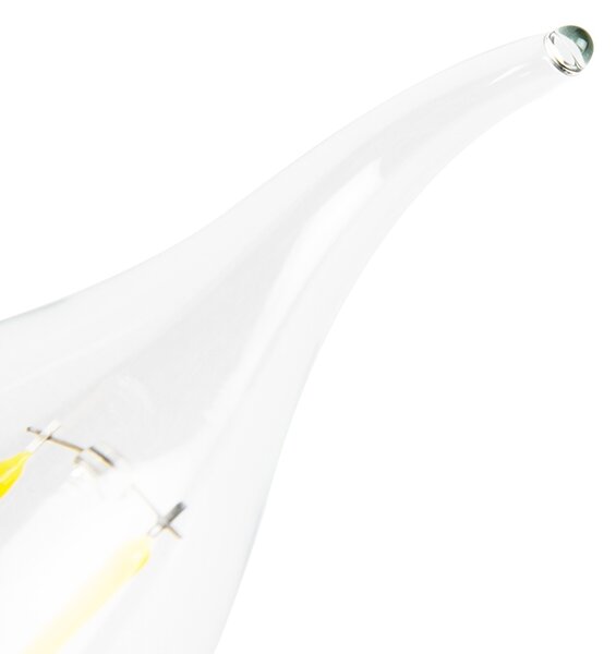 Set od 5 E14 prigušivih LED žarulja s filamentom u obliku svijeće 250lm 2700K