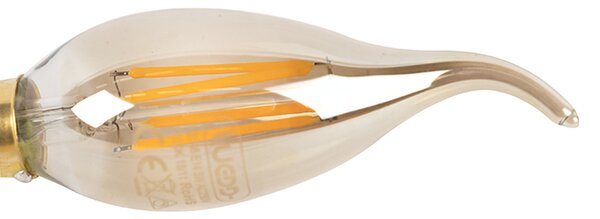 Set od 5 E14 prigušivih LED žarulja s filamentom u obliku svijeće 240V 3W 250lm
