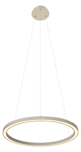 Dizajnerska viseća svjetiljka bež 60cm uklj. LED s 3 razine prigušivanja - Girello