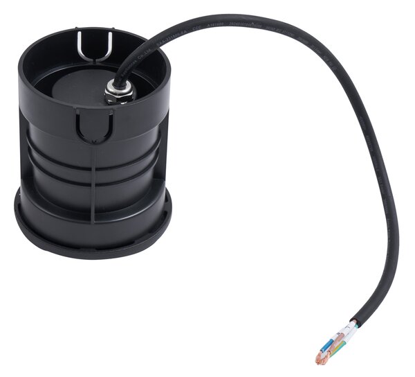 Set od 6 modernih ugradbenih reflektora crni GU10 50mm s 2 svjetlosna efekta IP65 - Cellar