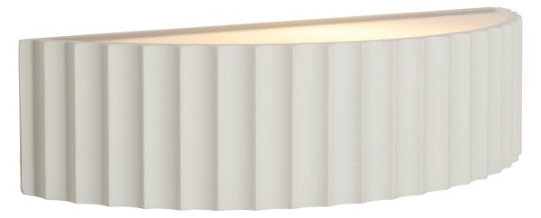 Skandinavska zidna svjetiljka bijela organska - Plaster