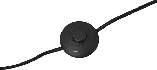 Podna svjetiljka s sjenilom od 45 cm crna sa zlatnom unutrašnjosti - Classico