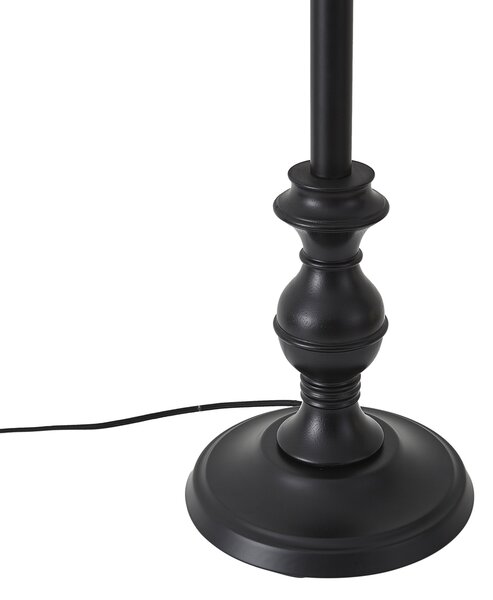 Podna svjetiljka s sjenilom od 45 cm crna sa zlatnom unutrašnjosti - Classico