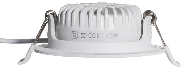 Set od 6 modernih ugradbenih reflektora bijelih 8,2 cm uklj. LED IP54 ultra tanki - Pupil