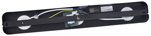Zaobljeni stropni reflektor crni GU10 35 mm s 3 svjetla podesiv - Kate