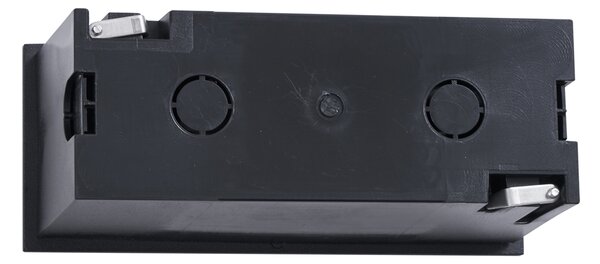 Moderna ugradbena zidna svjetiljka crna 16cm uklj. LED IP65 - Mert