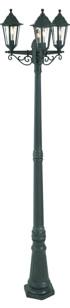 Klasična vanjska svjetiljka tamnozelena 217 cm 3-svjetla IP44 - New Haven