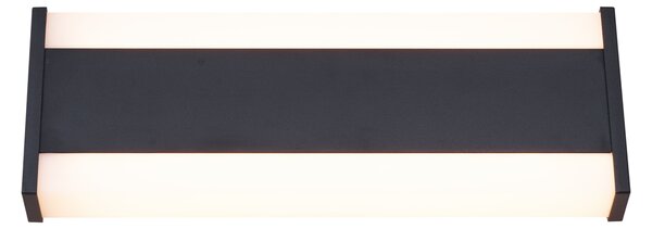 Moderna zidna svjetiljka crna 30 cm uklj. LED CCT IP54 - Vanya