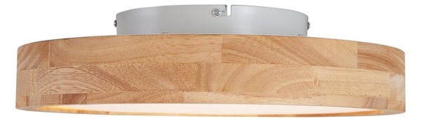 Skandinavska stropna svjetiljka drvena 40 cm uklj. LED prigušiva - Pecker