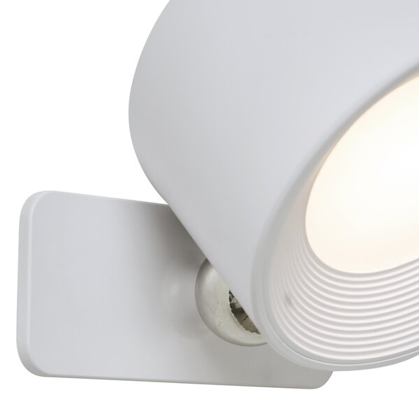 Set od 4 moderne zidne i stropne svjetiljke bijele boje uklj. LED punjive - Bright