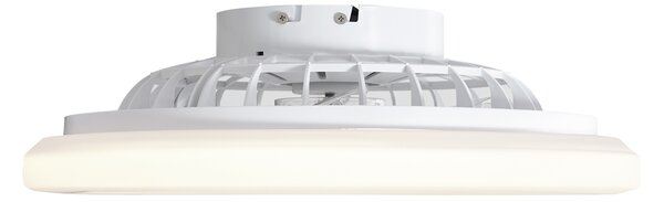 Stropni ventilator bijeli 48,5 cm uklj. LED prigušiva s daljinskim upravljačem - Clemo