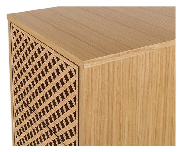 Komoda u dekoru hrast Woodman Camden Diamond, 40 x 123 cm