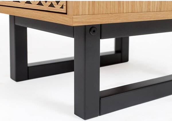 Komoda u dekoru hrast Woodman Camden Diamond, 40 x 123 cm