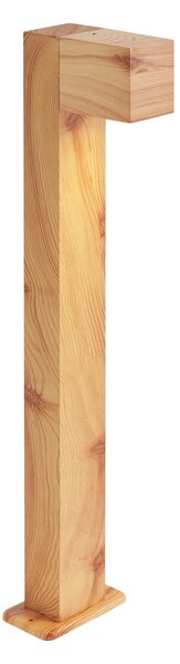 Moderna vanjska podna svjetiljka aluminijska s uzorkom drveta 65 cm IP44 - Baleno