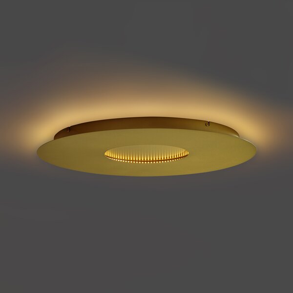 Moderna stropna svjetiljka zlatna 60 cm uklj. LED s mogućnošću prigušivanja u 3 koraka - Morning