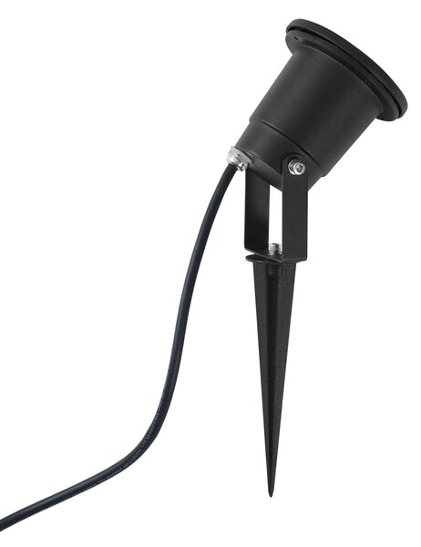 Moderni vrtni reflektor crni uklj. LED podesiv s kabelom i utikačem 250 cm IP65 - Basic