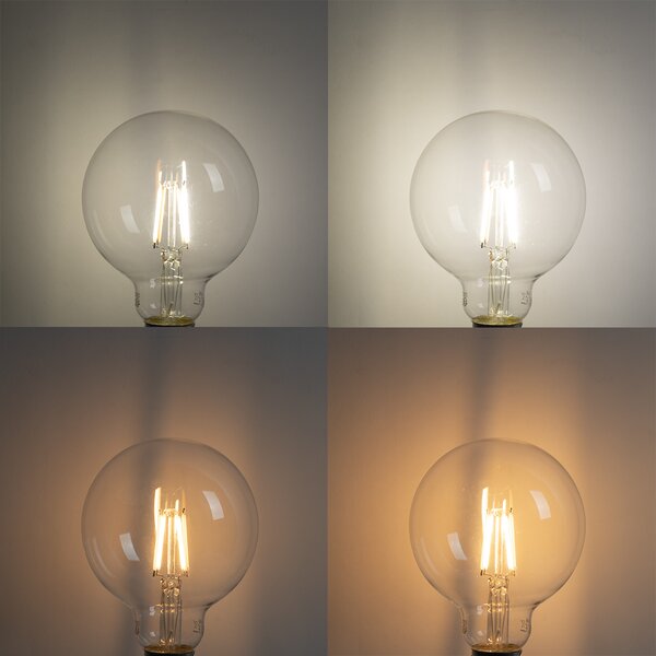 Set od 5 pametnih LED žarulja E27 G95 4,5W 470lm 2700-6500K