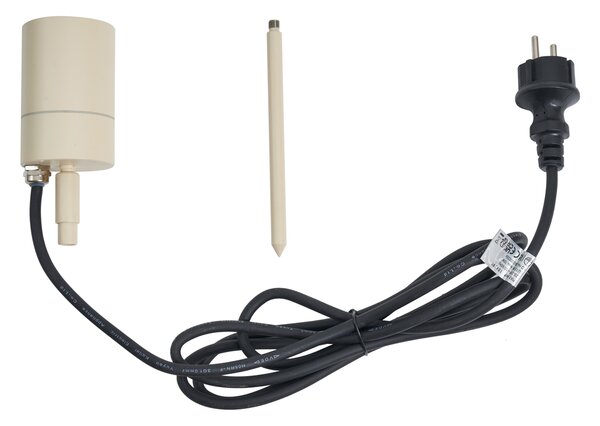 Reflektor na šiljku bež GU10 50 mm podesiv IP44 uklj. kabel i utikač - Solo
