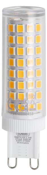 Set od 5 G9 prigušivih LED žarulja 5,5 W 500 lm 2700 K