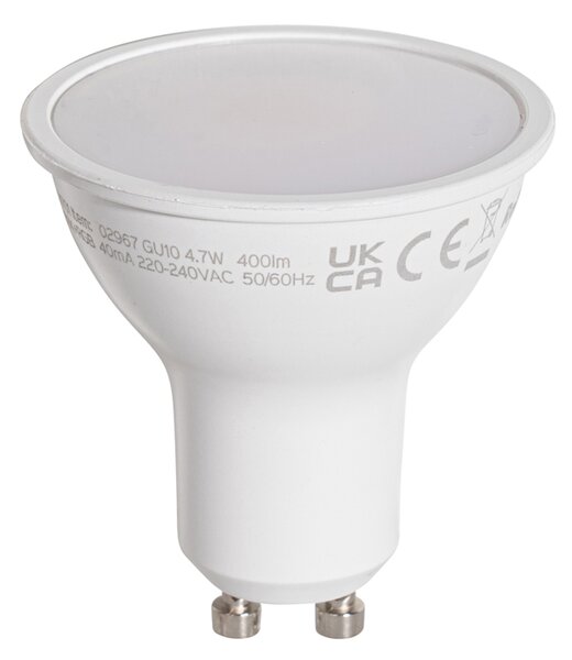 Set od 5 GU10 50mm LED žarulja prozirne 4.7W 400 lm 2200-2400K