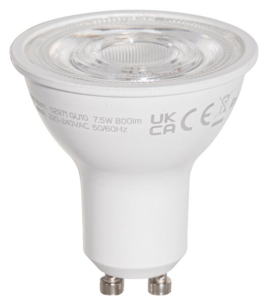 Set od 5 GU10 50mm LED žarulja prozirne 7,5W 800 lm 3000K