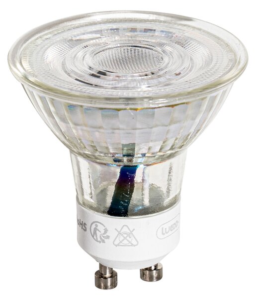 Set od 5 GU10 50mm LED žarulja prozirne 3W 230 lm 2700K