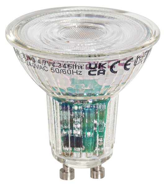 Set od 5 pametnih GU10 50mm LED žarulja prozirne 4,7W 345 lm 2200-4000K