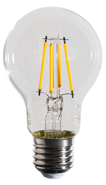 Set od 5 E27 prigušivih LED žarulja A60 prozirne 4,5W 500 lm 2700K